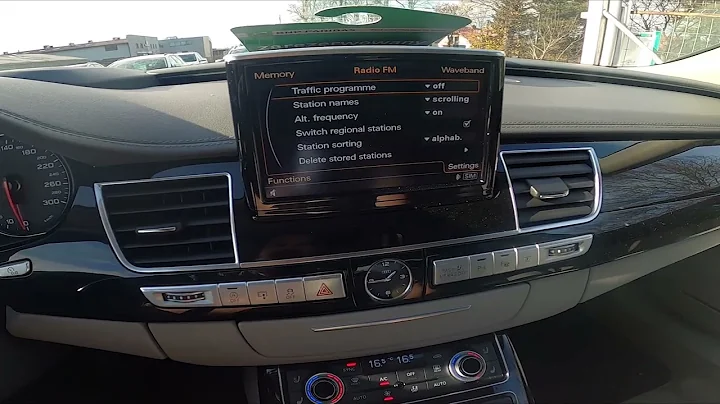 How to Change Radio Stations Name Mode in Audi A8 D4  ( 2010 - 2017 )