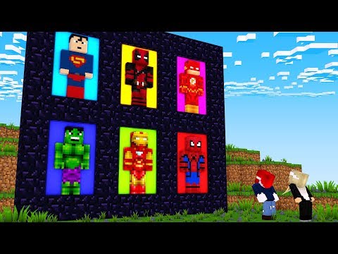 BERÜHRE DAS PORTAL UND WERDE HULK IN MINECRAFT!