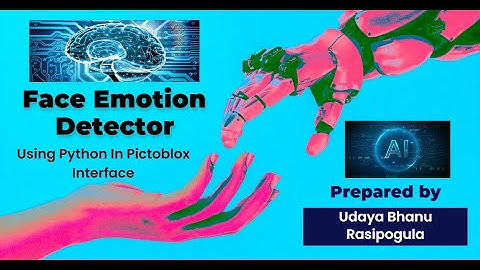 Face Emotion Detector using Python Code in Pictoblox Interface