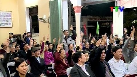 Hội nghị lấy ý kiến của cử tri đối với ứng cử viên đại biểu HĐND các cấp phường Đông Vệ