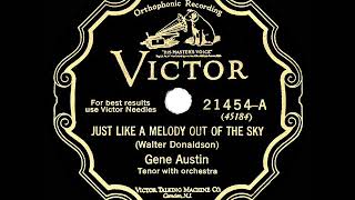 1928 HITS ARCHIVE: Just Like A Melody Out Of The Sky - Gene Austin