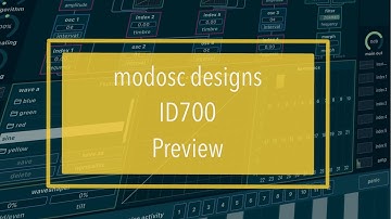 modosc designs ID700: Short Demo (Full set of tutorials coming shortly)