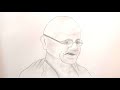 Gandhiji drawing | Gandhi Jayanti special | Easy drawing