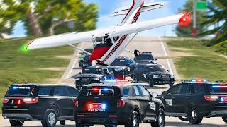 Criminals use PLANE to ESCAPE COPS! (APM Roblox RP)