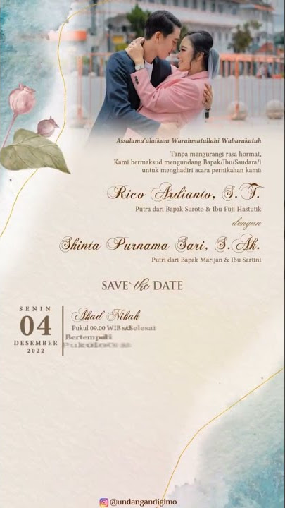 TEMA AE | Undangan Digital Video 30 Detik | Undangan Digimo