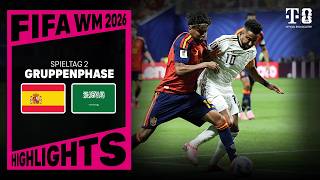 Spain vs. Saudi Arabia | FIFA World Cup 2026 Highlights | MAGENTA TV