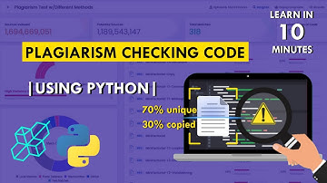 Plagiarism Checking Code Using Python | Project For Beginners