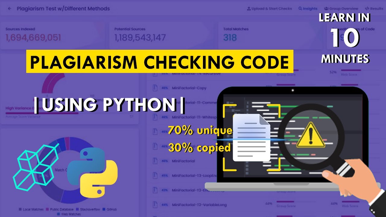 online assignment plagiarism checker project using python