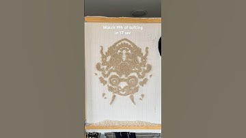 Watch 19h of tufting in 17 sec 😱 #tufting #rugmaking #fiberart #rugtufting #satisfying #art