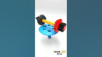 Transmission with teeth-uncompleted gears #engineering #mechanical #mechanism #cad #solidworks