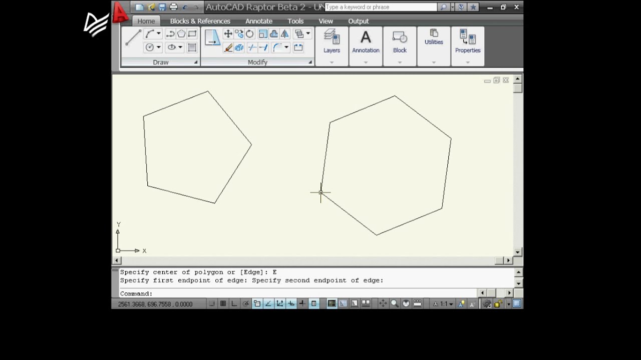 Урок 06 Построение многоугольников - YouTube