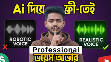 Realistic AI Voice Generator 2025! Ai দিয়ে ফ্রিতে প্রফেশনাল বাংলা ভয়েস ওভার তৈরি করুন।