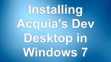 Installing Acquia