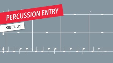 How to Enter Unpitched Percussion Staves and Notation into a Score in Sibelius | Music Software