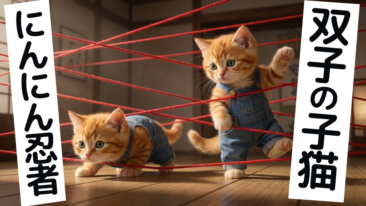 Twin Kittens: A Day of Handmade Ninja Training [Episode 16] [AI