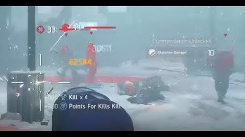 Maximum Damage Commendation--The Division PvE