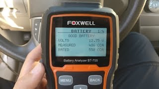 Foxwell BT705 battery tester analyzer