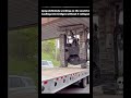 Truck got stuck in the worst place/ watch full video #truckfails #truckaccident #truckdriver #shorts