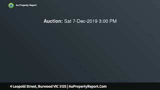 4 Leopold Street, Burwood VIC 3125 | AuPropertyReport.Com