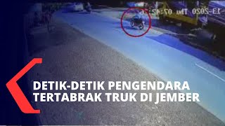 Pengendara Motor di Jember ini Tewas Tertabrak Truk