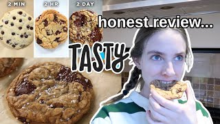 TESTING the Tasty 2 Minute Vs  2 Hour Vs  2 Day Cookie