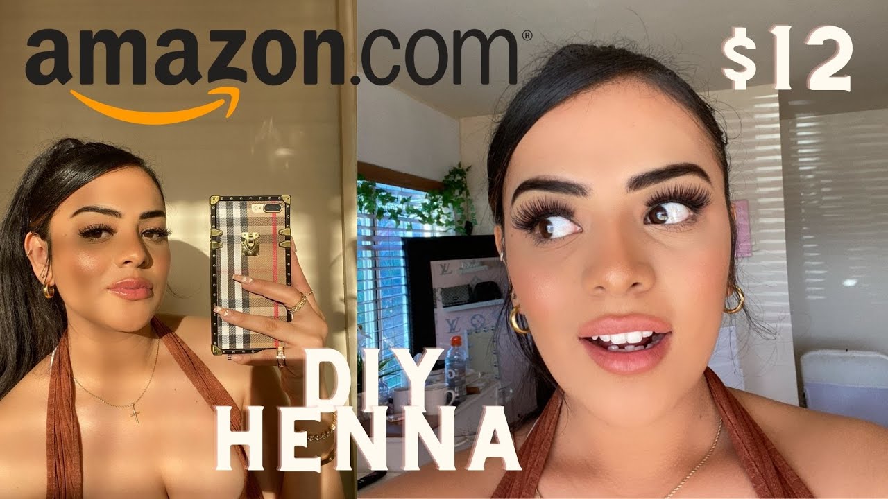 DIY HENNA BROWS TUTORIAL AMAZON FAVORITE YouTube