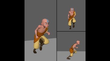 Aang Rig Test | Run animation