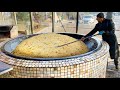 Unique Delicious Uzbek Pilaf Cooked in a Huge 3 ton Cauldron