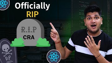 BREAKING NEWS : Create React App is Officially Deprecated ! What