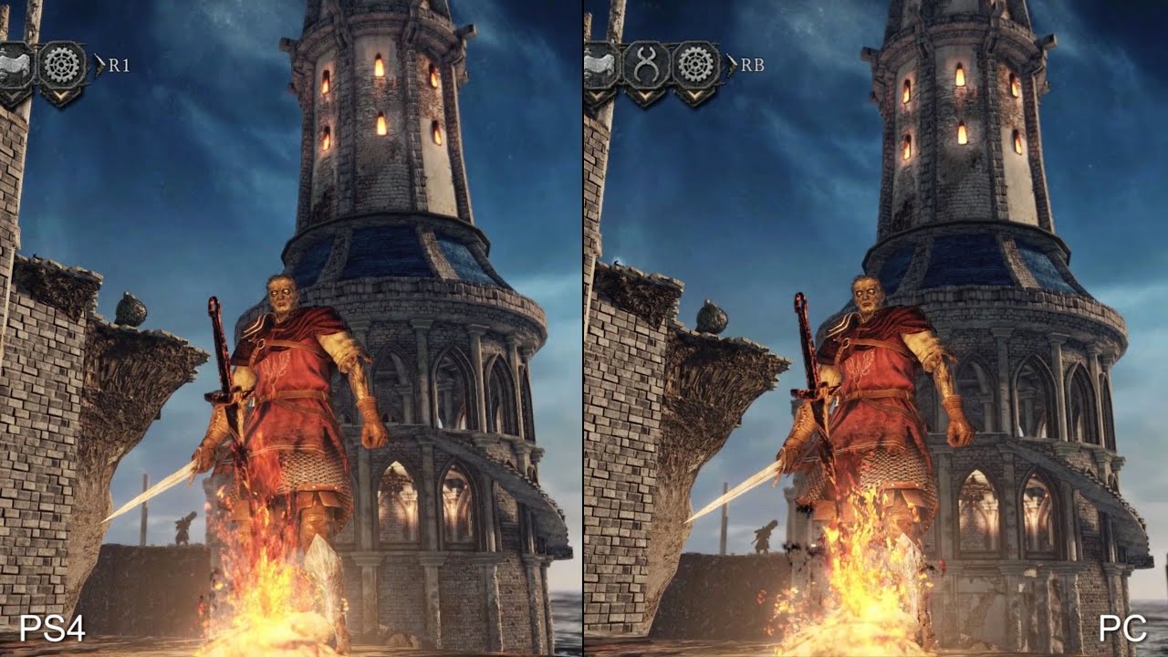 Afslut Begrænse forfader 60fps] Dark Souls 2 Scholar of the First Sin: PS4 vs PC Real-Time  Comparison - YouTube
