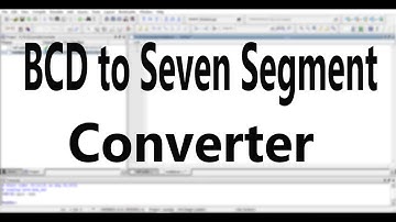 Verilog Code for BCD to Seven Segment Converter