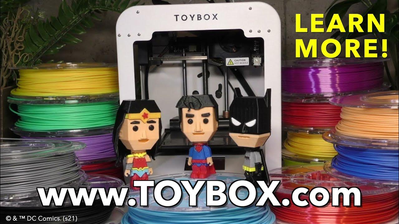 TOYBOX 3D Printer DC Heroes 'Block Buddies' Promo YouTube