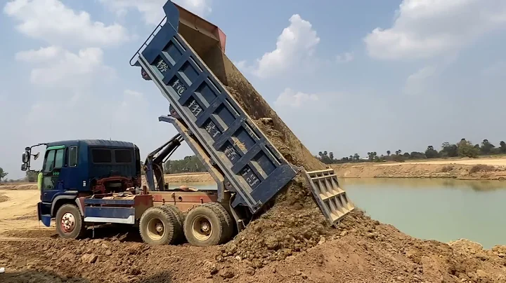 Part2, Wonderful Road Resize Past Deep Water Canal Project By Skill Komatsu Dozer