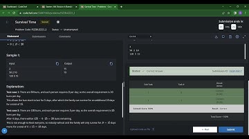 Survival Time   Problems | CodeChef Starters 106 | CodeChef Contest