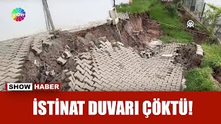 İstinat Duvarı Ortadan Ikiye Bölündü