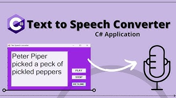 Text to Speech Converter | C# Application | Program | Tagalog