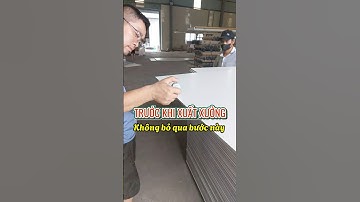 Trước khi xuất xưởng tấm ốp than tre phải làm điều này 👇 #opthantre #optuong #tamoptuong