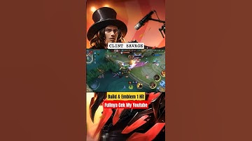 CLINT SAVAGE! BUILD & EMBLEM 1 HIT #clint #mobilelegends #gameplay #clintmaniac #clintsavage #ggwp