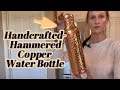 What Is The Big Deal About A Copper Water Jug? SEE WHY! Artisan's Anvil Copper Water Bottle - 32oz