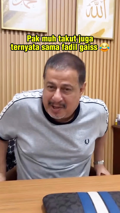 Pak muh takut juga ternyata sama fadil 🤣 #pakmuh #fadiljaidi #kakyislam #miskahshafa #dillajaidi