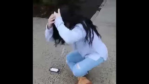 Funny idiot girl