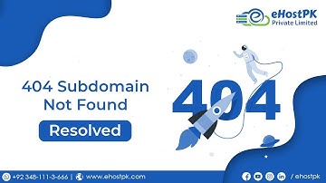 How to resolve 404 Not found error on Subdomain issue in DirectAdmin - Urdu/Hindi