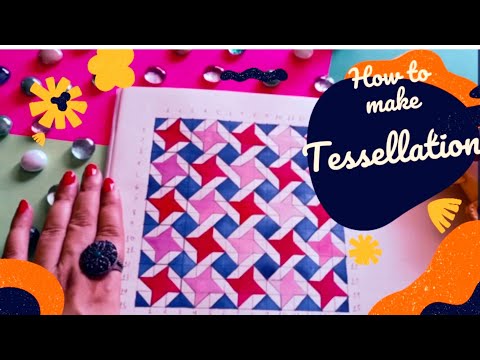 Tessellation Art How To Make TessellationEasy Tessellation Drawing Geometric TessellationCube