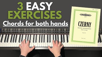 3 EASY Exercises for Beginners from Czerny Op.599