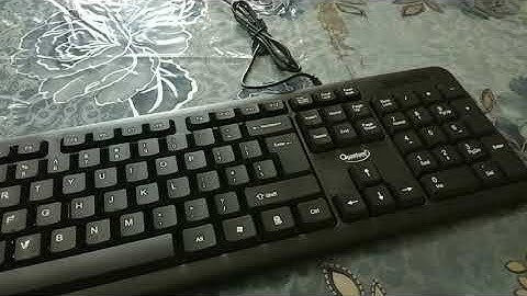 Quantum QHM7403 keyboard and QHM222 Optical Mouse Wired Combo (Black)