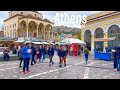 Athens, Greece 🇬🇷 - January  2022 - 4K-HDR Walking Tour (▶158min)