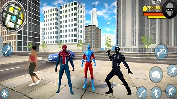 Blue ninja🥷Game Blue Ninja Rope Crime City Part #27 - New Mission - Android Gameplay