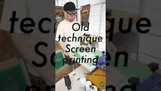 [#shorts] Selfmate "OLD TECHNIQUE-SCREEN PRINTING"シルクスクリーンプリント:α7siii