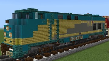 Minecraft VIA Rail P42DC Genesis Locomotive Tutorial