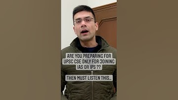 Are You Preparing UPSC CSE Only For IAS Or IPS | Gaurav Kaushal | Civil Servant #shorts #UPSC #IAS